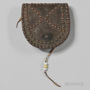 Plains Tack-decorated Saddle Leather Belt Pouch