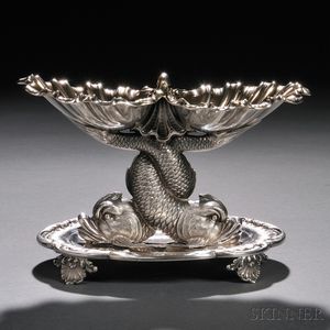 French .950 Silver Double Salt Cellar
