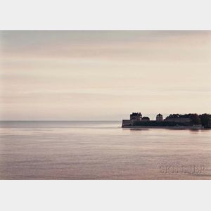 John Pfahl (American, b. 1939) Two Photographs: Sunset on Fort Niagara