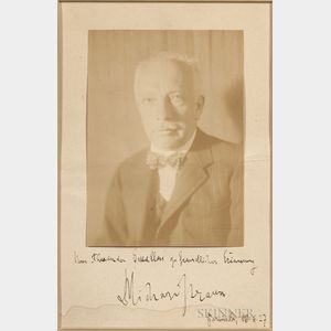 Strauss, Richard (1864-1949) Inscribed and Signed Photograph.