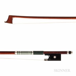 French Silver-mounted Violin Bow, Eric Grandchamp