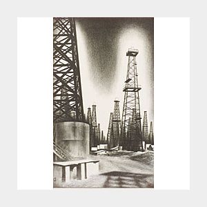 Louis Lozowick (American, 1893-1973) Oil Country
