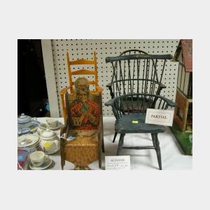 Lithographed Doll Chair and Other Furniture