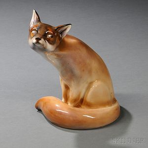 Royal Doulton Model of a Seated Fox
