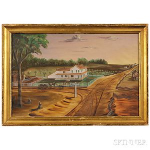 American School, 19th Century Farm Landscape, West Bend