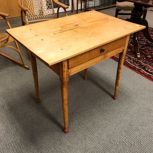 Country Bleached Birch and Pine Tavern Table