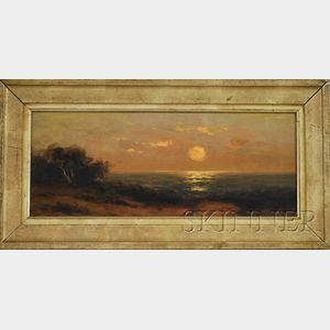 Nels Hagerup (American, 1864-1922) Sunset on Shore