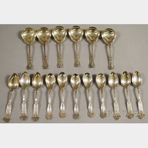 Seventeen Small Sterling Silver Spoons