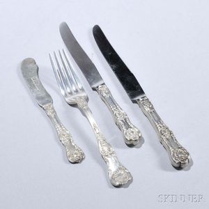 Forty-seven Pieces of Gorham "King George" Pattern Sterling Silver Flatware