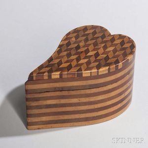 Marquetry Heart-shaped Box