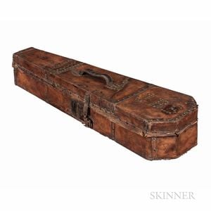 American Leather-bound Coffin Violin Case