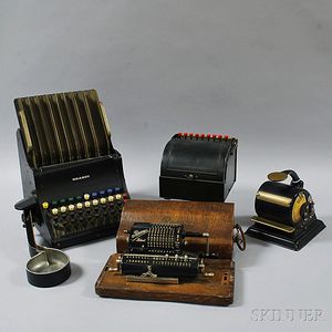 Two Adding Machines, a Register, and a Model-H Protectograph