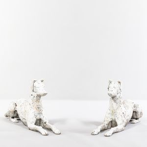 Pair of Cast Iron Whippets
