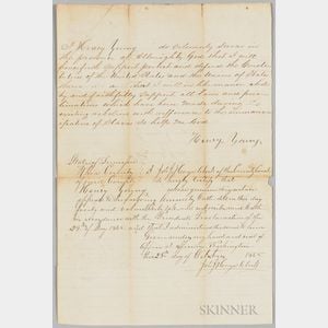 Tennessee Amnesty Oath for Henry Young