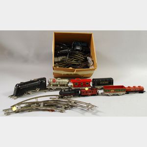 Group of Toy Trains and Track