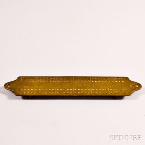 Engraved Brass Cribbage Board