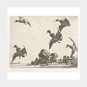 Frank Weston Benson (American, 1862-1951) Adam E.M. Paff&#39;s Etchings and Drypoints by Frank W. Benson