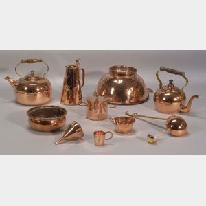Eleven Assorted Copper Items