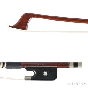 Nickel-mounted Contrabass Bow