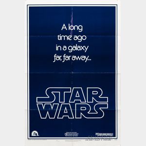 1977 Star Wars Teaser B Movie Poster