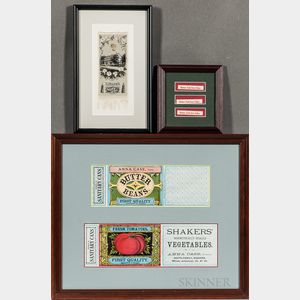 Three Frames with Shaker Labels and Ribbon