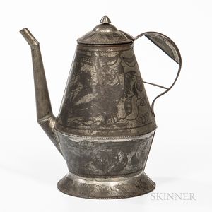 Pennsylvania Tin Wrigglework Coffeepot