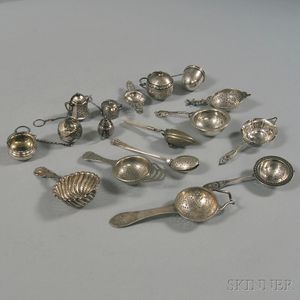Small Collection of Tea Balls and Strainers
