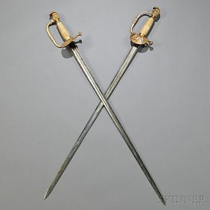 Two Knight's-head Pommel Swords