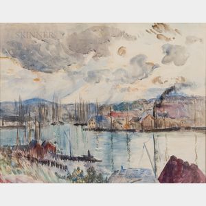 Richard Hayley Lever (American, 1876-1958) Gloucester Harbor