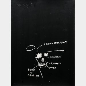 Jean-Michel Basquiat (American, 1960-1988) Untitled (Ramus of Mandible)