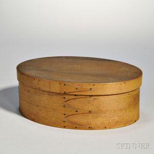 Shaker Pine, Poplar, and Maple Oval Box