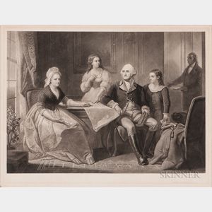 Washington and His Family Signed Proof