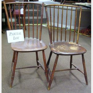 Four Windsor Rod-back Side Chairs.