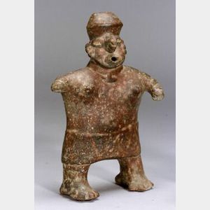 Pre-Columbian Pottery Human Effigy Vessel
