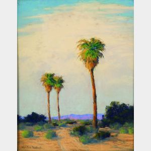 Charles Worden Bethell (American, 1899-1951) Lot of Two Desert Views: Joshua Tree