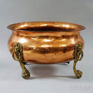 Large Copper and Brass Vessel