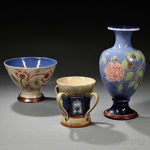 Three Royal Doulton Stoneware Items