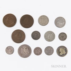 Thirteen American Coins