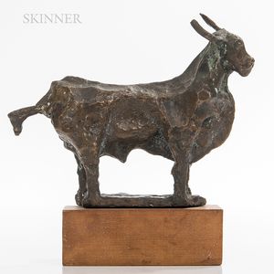 Attributed to Lippy (Israel Isaac) Lipshitz (South African, 1903-1980) Standing Bull