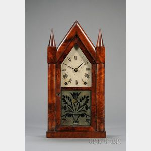 Mahogany Steeple Clock by Brewster & Ingrahams
