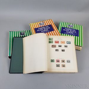 Five American Stamp Albums