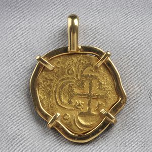 Gold Coin Pendant