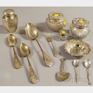 Group of Sterling Silver and Silver-mounted Items