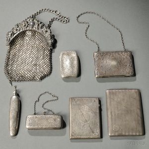Six American Sterling Silver Personal Items