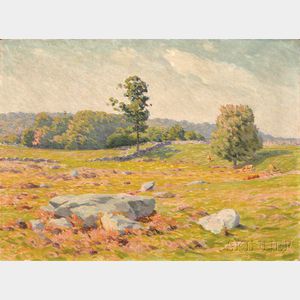 Edward Herbert Barnard (American, 1855-1909) Cow Pasture, Early Autumn