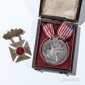 Department of the Gulf and Silver Surrender of Port Hudson Medals