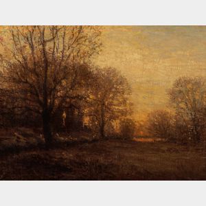 John Joseph Enneking (American, 1841-1916) Autumn Sunset