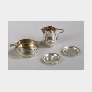 Four Sterling and Silver Plated Table Items