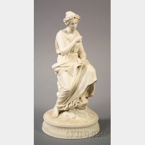 Staffordshire Parian Figure of a Classical Woman