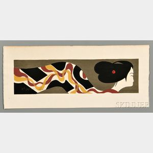 Kiyoshi Saito (1907-1997),Woodblock Print